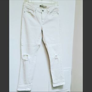 Levi's Jeans White Distressed Demin Size 8